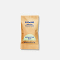 A small brown packet labeled Blueland Bathroom Cleaner Tablet with Eucalyptus Mint and Net Wt. 0.3 oz (7.7 g) written on the front, set against a plain white background.