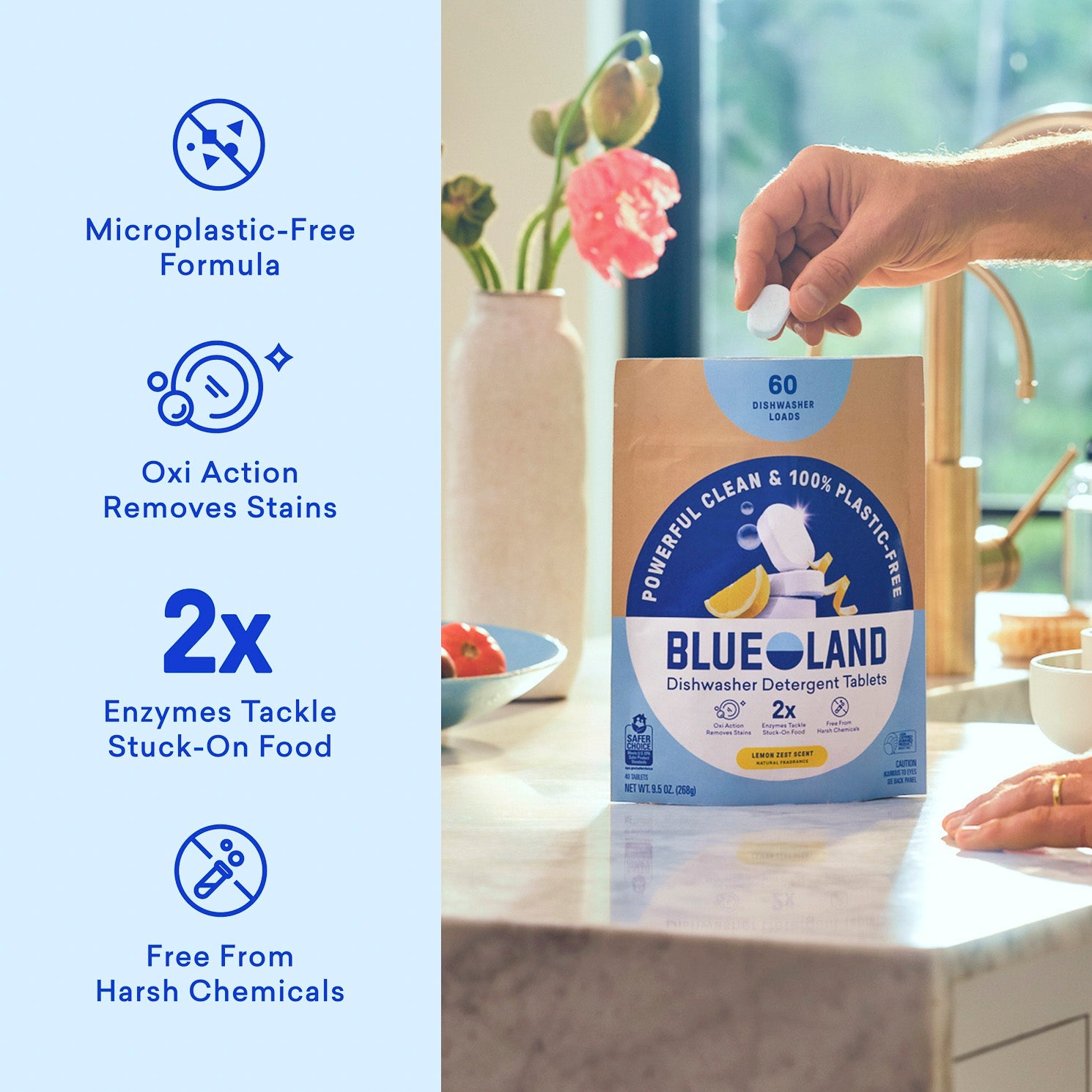 1 Year of Dishwasher Detergent - Ready Cleaning Tablets